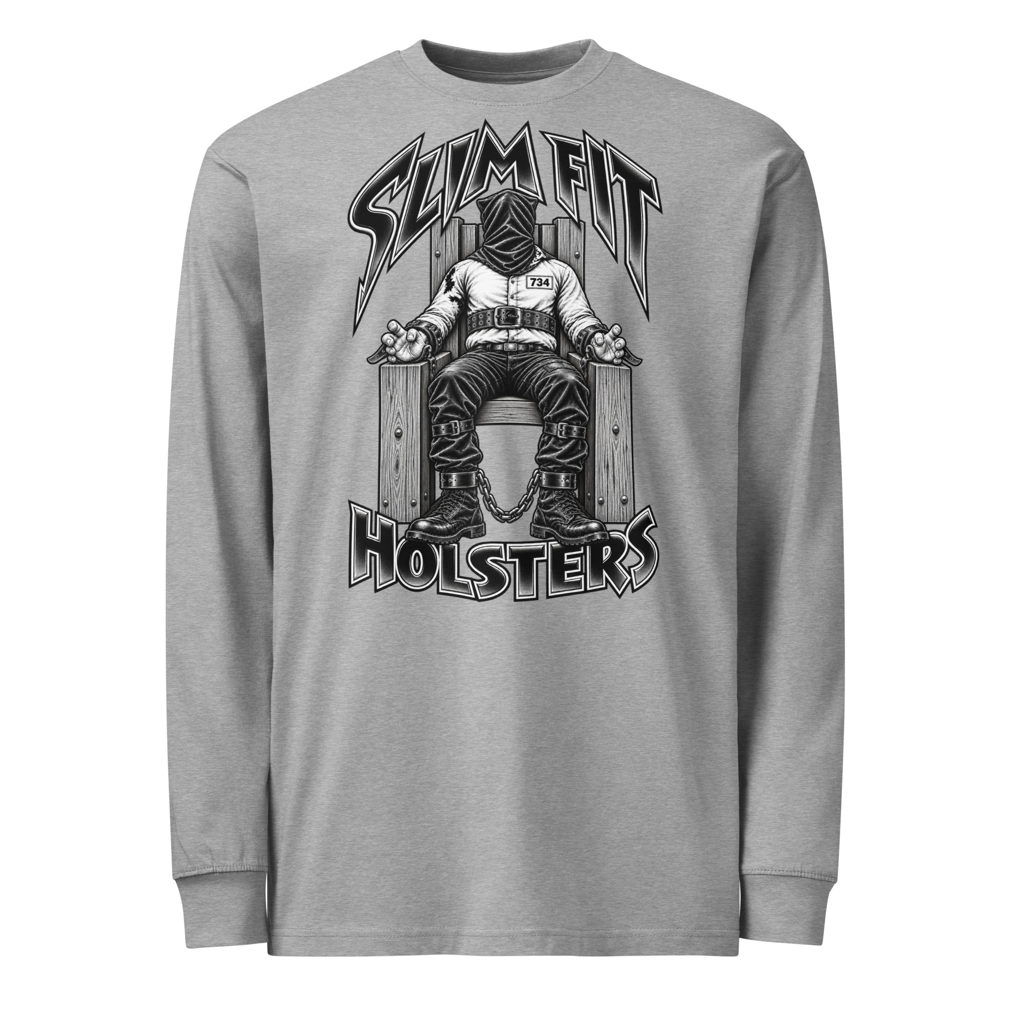 DeathRow heavyweight long sleeve t-shirt - Image 4