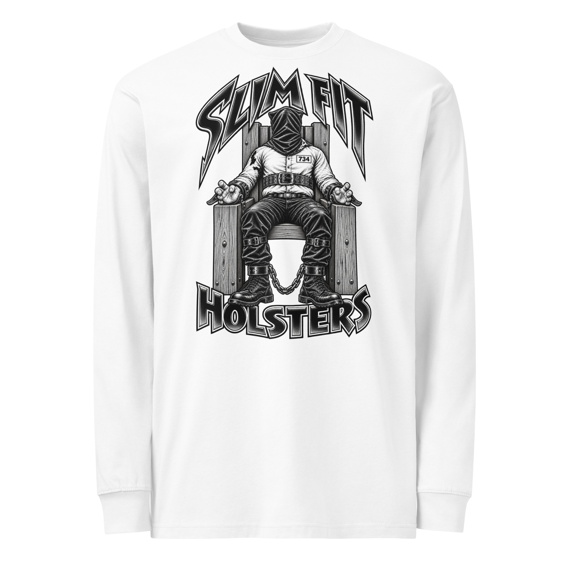 DeathRow heavyweight long sleeve t-shirt - Image 5
