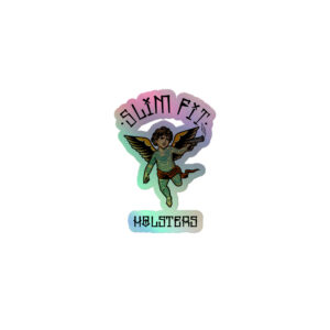 Baby Angel Gun Holographic stickers