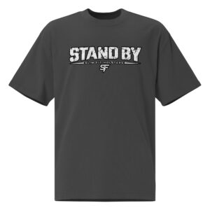 Stand by, Threat! Oversized faded t-shirt