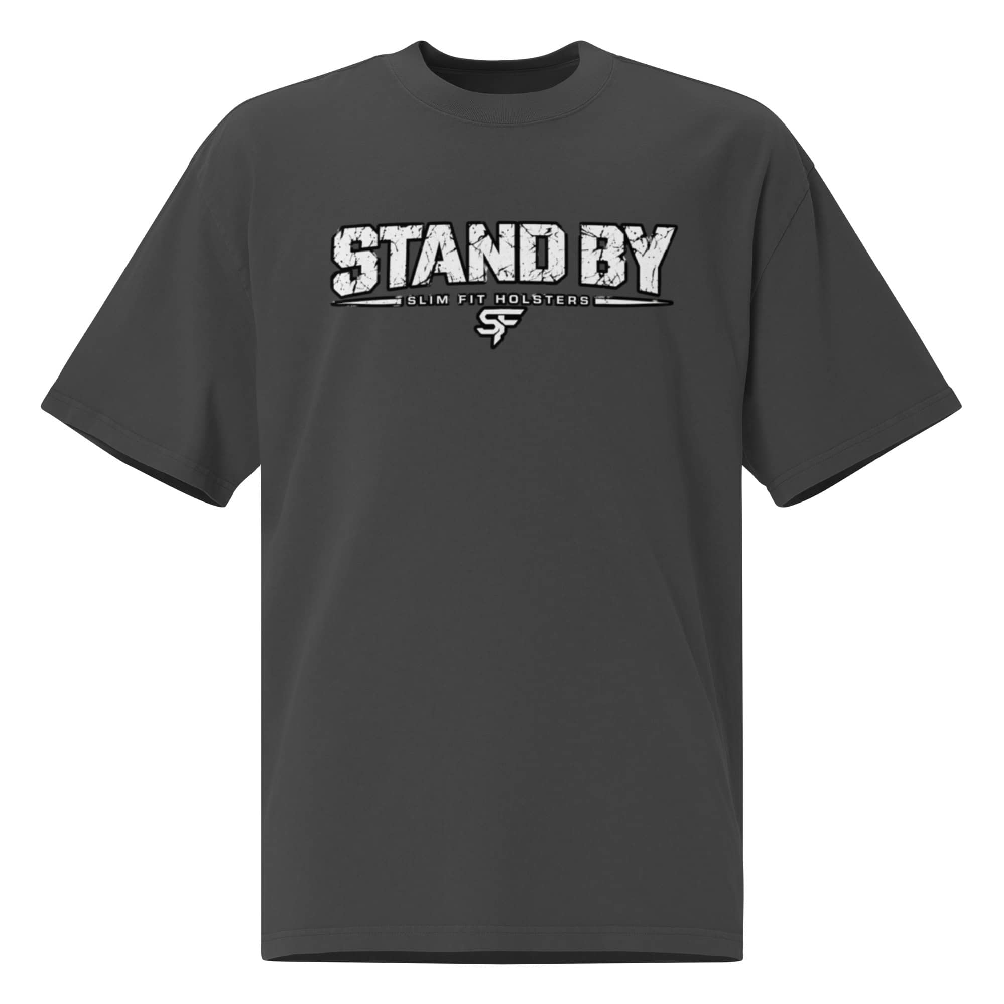 Stand by, Threat! Oversized faded t-shirt