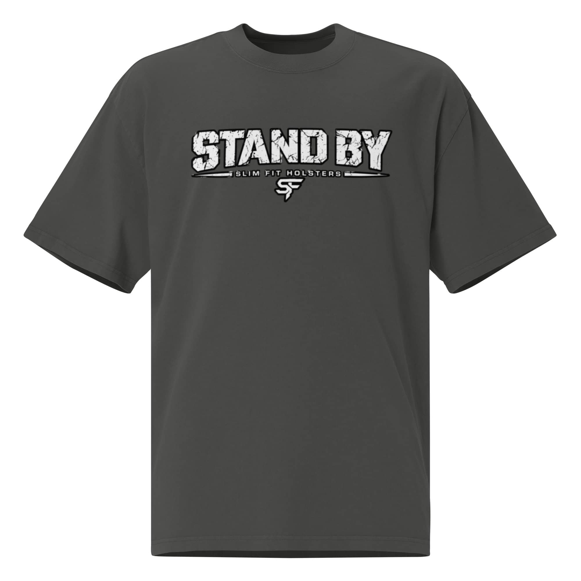 Stand by, Threat! Oversized faded t-shirt - Image 2
