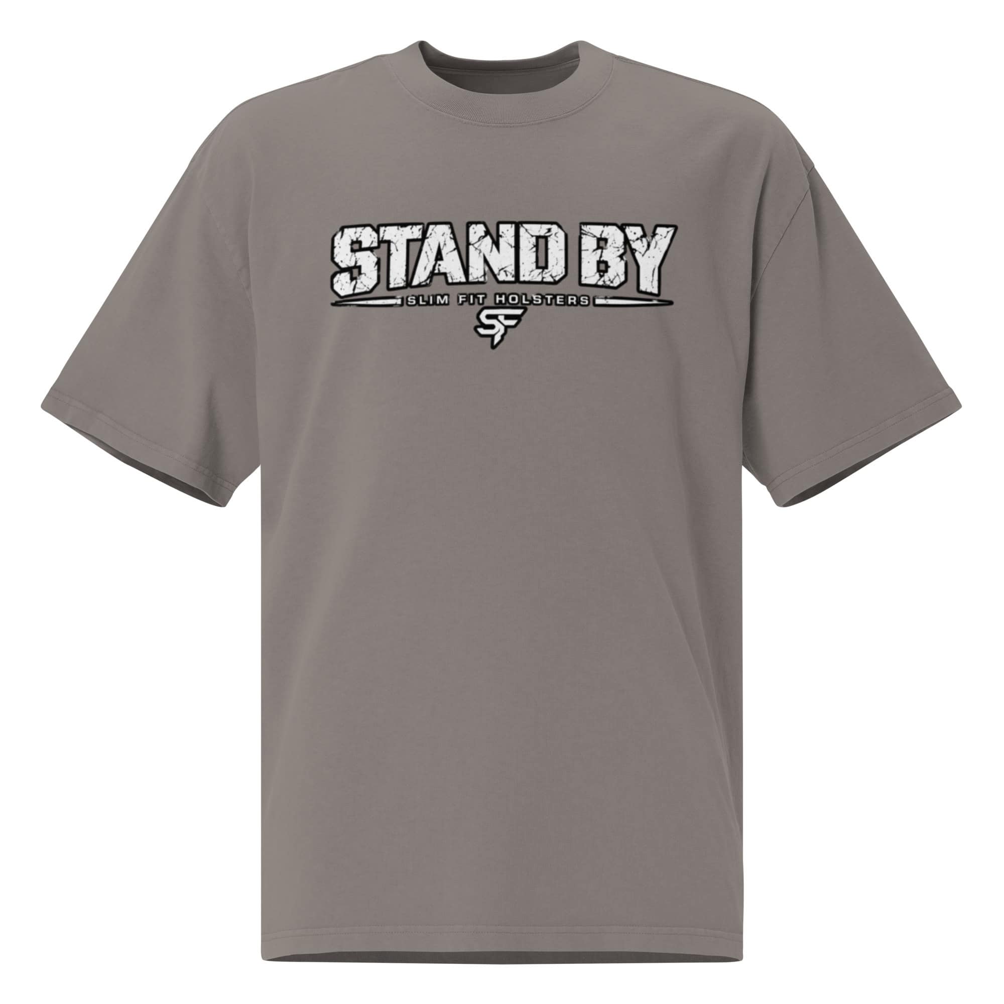 Stand by, Threat! Oversized faded t-shirt - Image 4