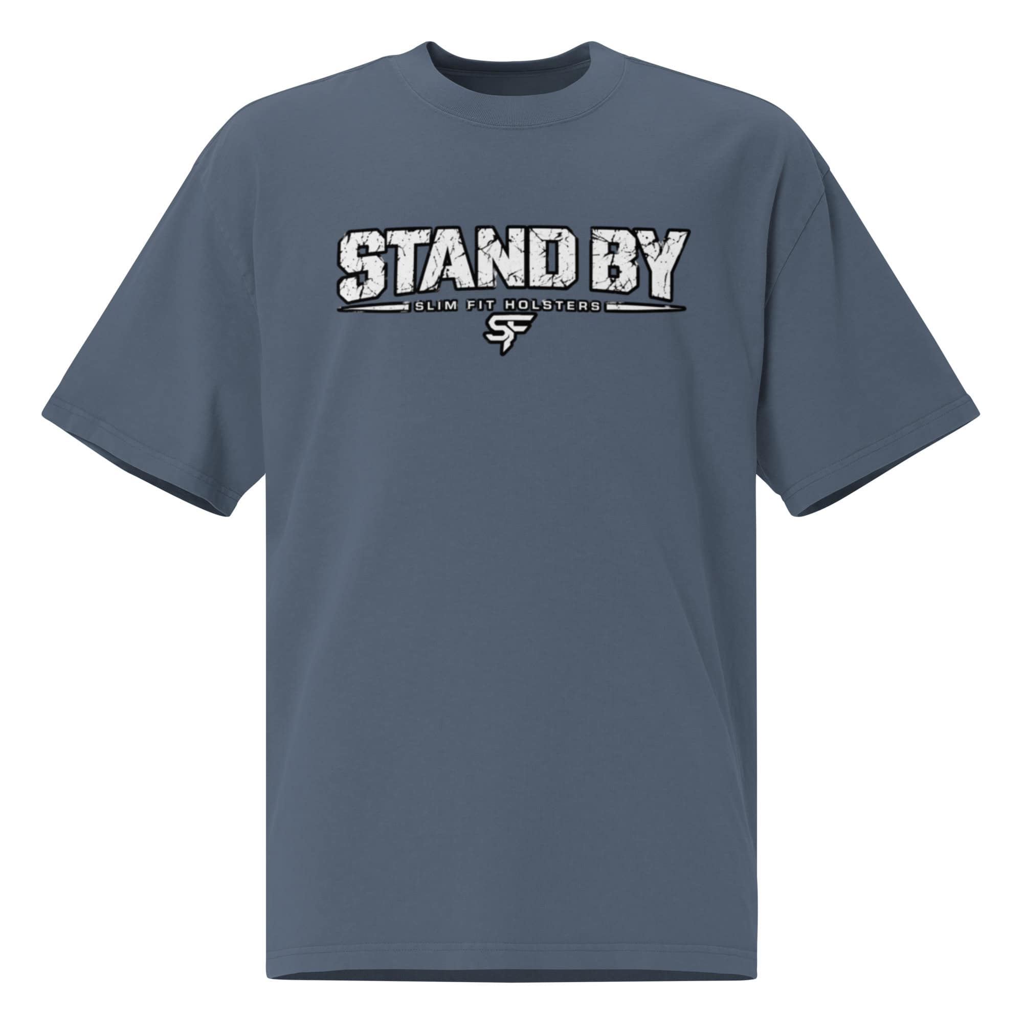 Stand by, Threat! Oversized faded t-shirt - Image 3